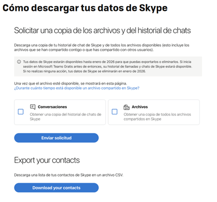 Migración de Skype a Teams